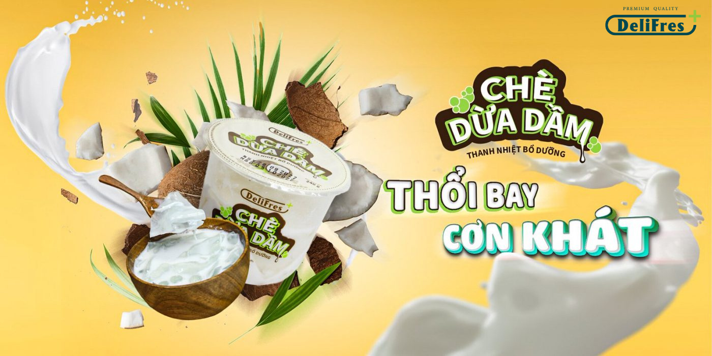 chè dừa dầm